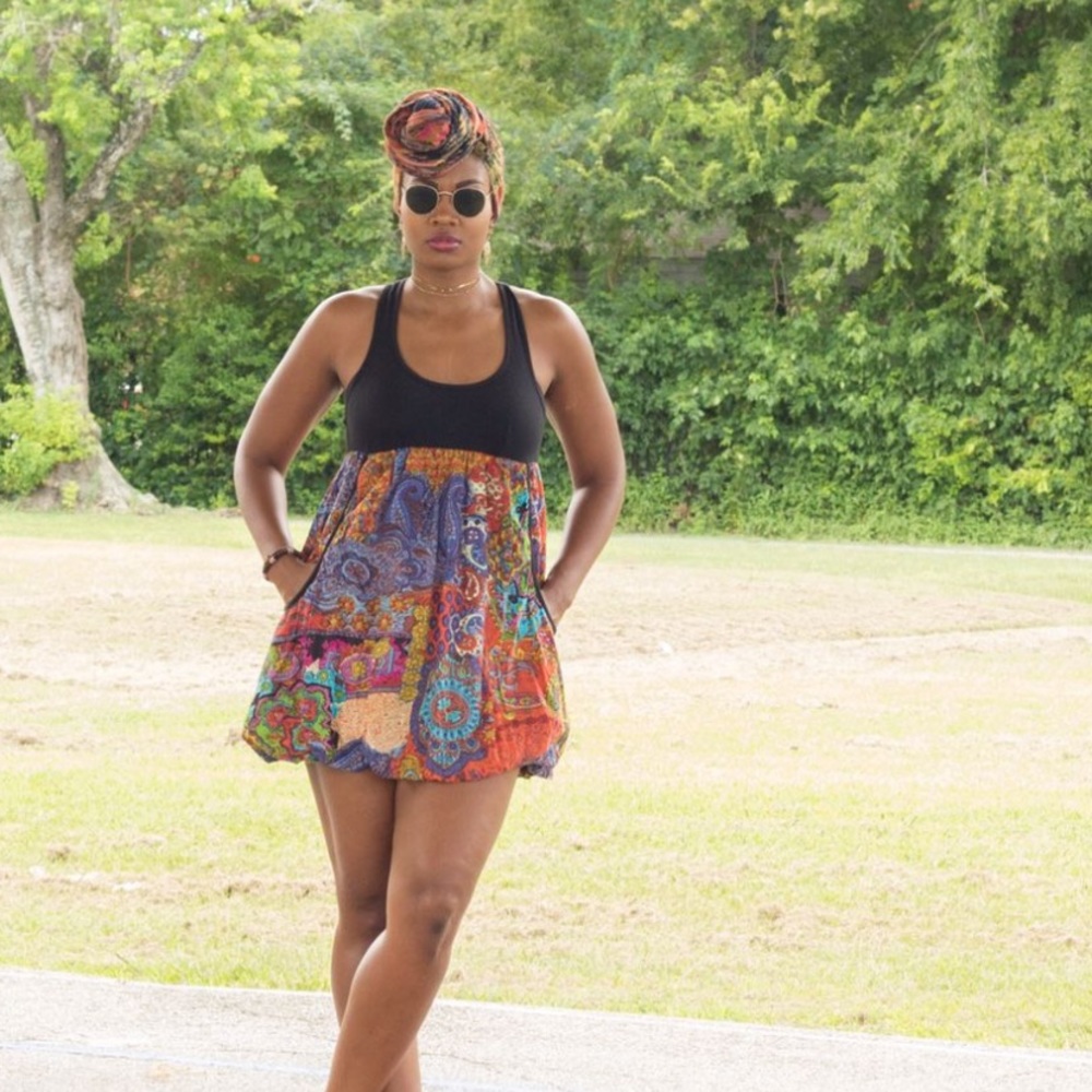 Bohemian Vintage Multi-Color Women’s Dress